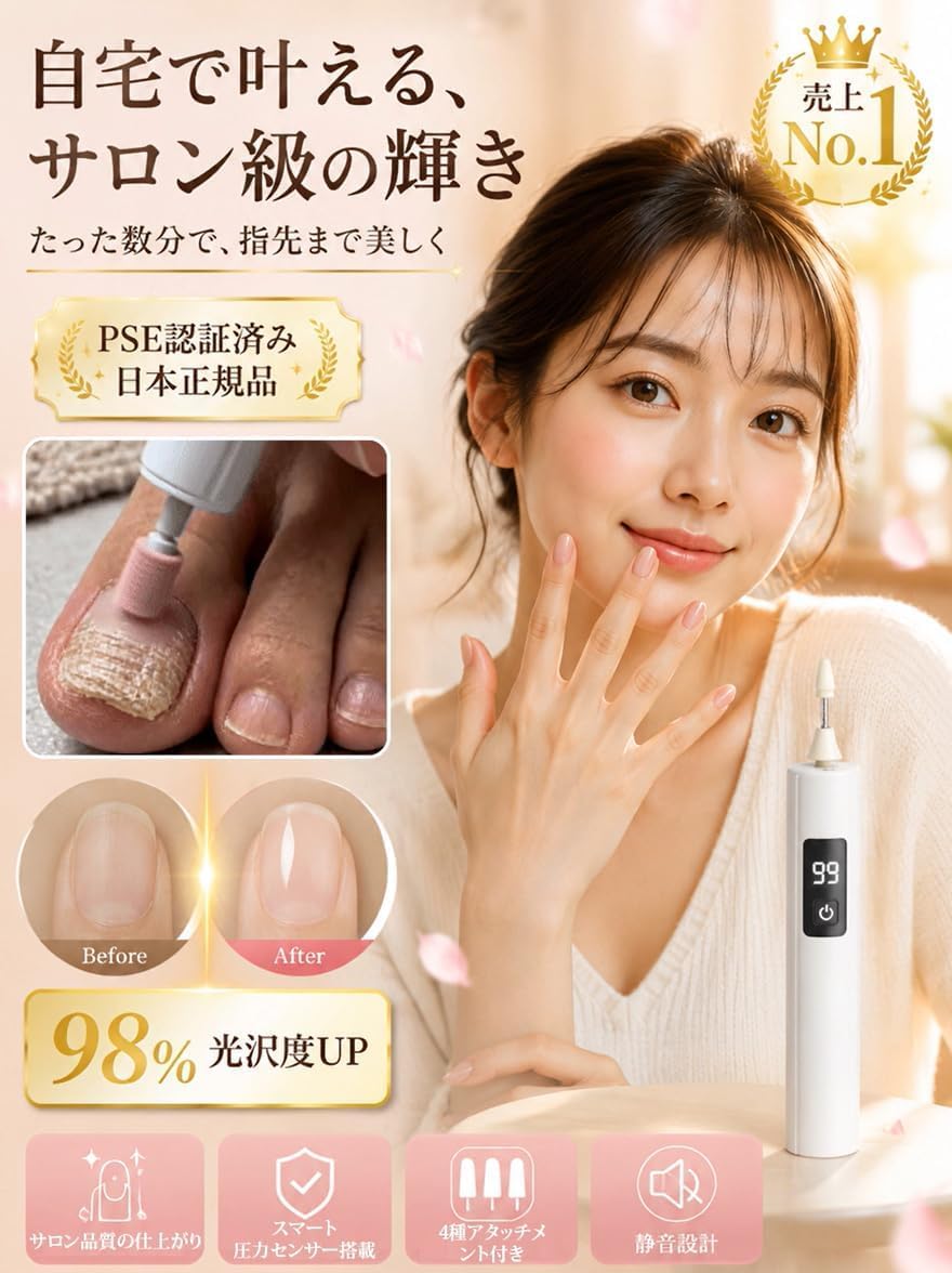 Amazon.co.jp: 多機能電動ネイルケアトリマー【ネイリスト推奨】ネイル
